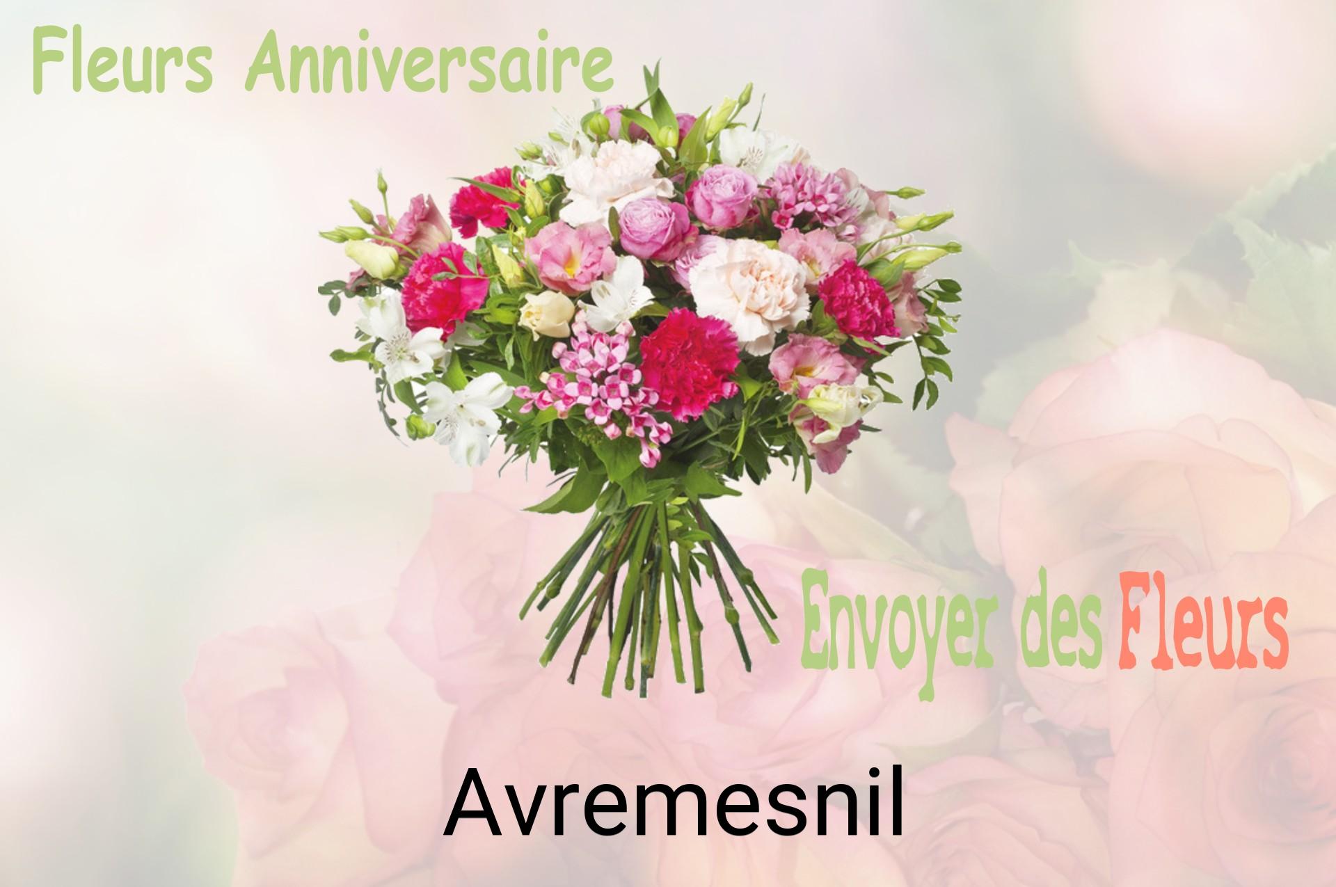Bouquet de fleurs d’anniversaire livré à Avremesnil